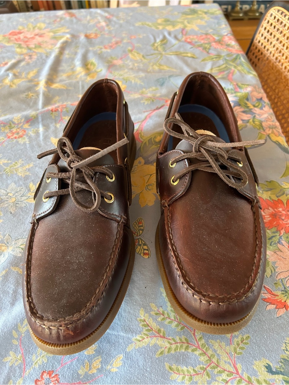 BRAND NEW NEVER WORN Classic Men's Sperry Brown Leather Boat Shoes
